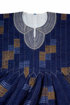 Heritage Navy Fugu Traditional Smock – Authentic Ghanaian Batakari Tunic