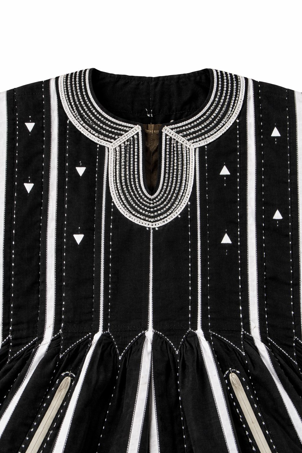 Heritage Monochrome Fugu Peplum Top