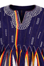 Heritage Royal Stripe Fugu Peplum Top