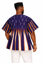 Heritage Royal Stripe Fugu Peplum Top