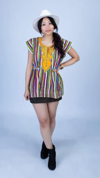 Handwoven Batakari Dress with Embroidery
