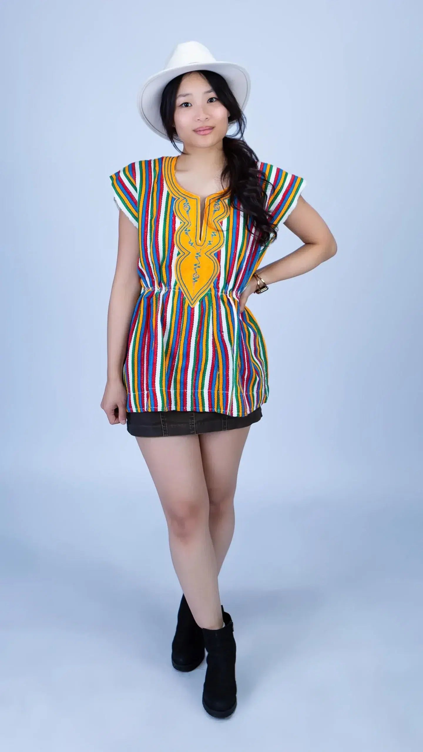 Handwoven Batakari Dress with Embroidery