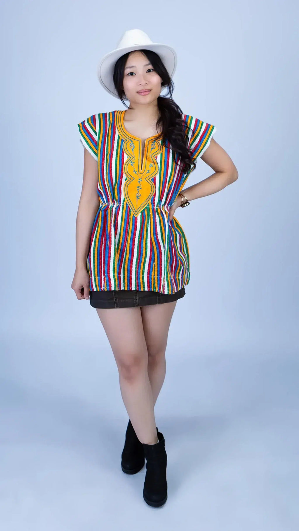 Handwoven Batakari Dress with Embroidery