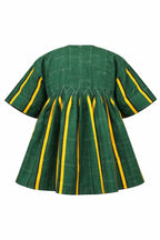 Green African Fugu Top – Handwoven Batakari Style Smock