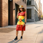Grenada Flag Dress | Sleeveless Bodycon Shift Dress
