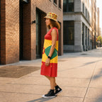 Grenada Flag Dress | Sleeveless Bodycon Shift Dress