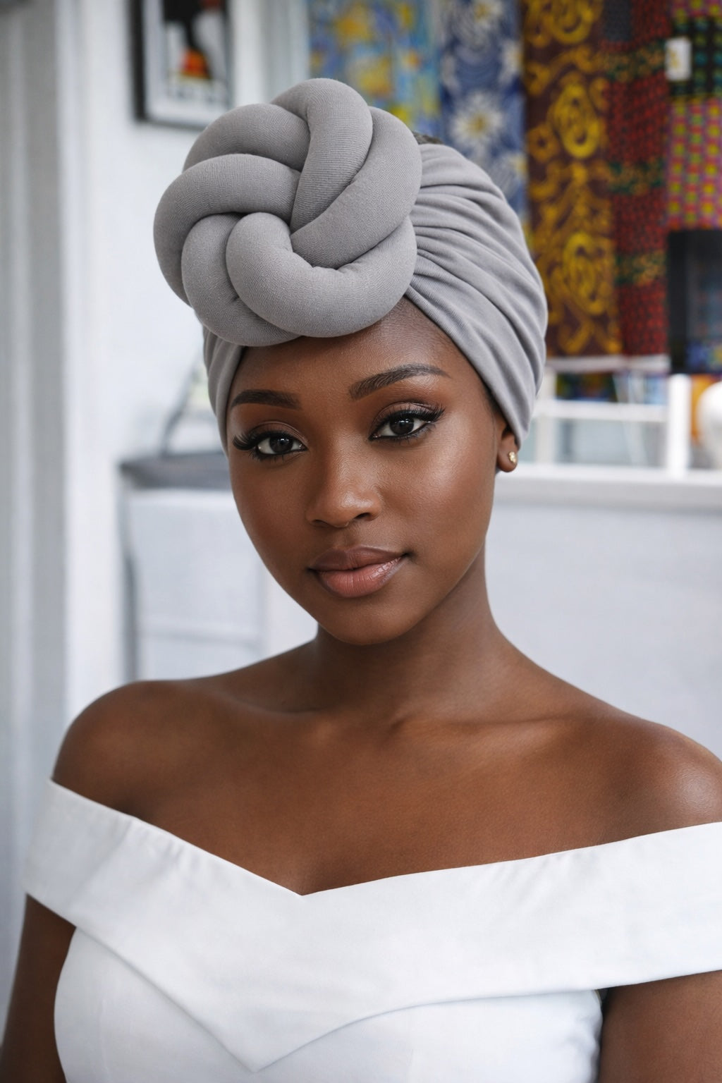 Pre-Tied African Headwrap – Ready-to-Wear Knot Headwrap