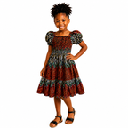 A Beautiful Dress with Bold Cultural Charm And Elasticated Waist