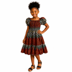 A Beautiful Dress with Bold Cultural Charm And Elasticated Waist
