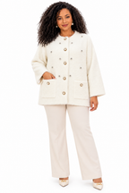 Women’s Embellished Button-Front Jacket