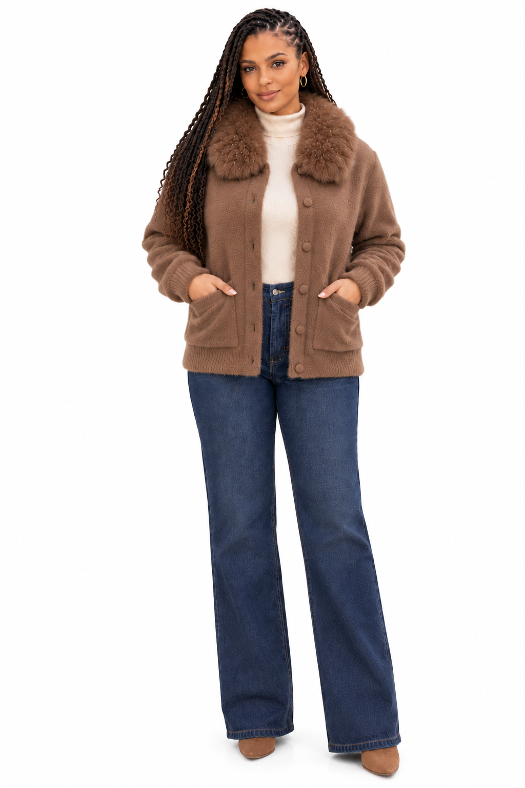 Elegant Women’s Oversized Gold Button Top