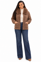 Elegant Women’s Oversized Gold Button Top