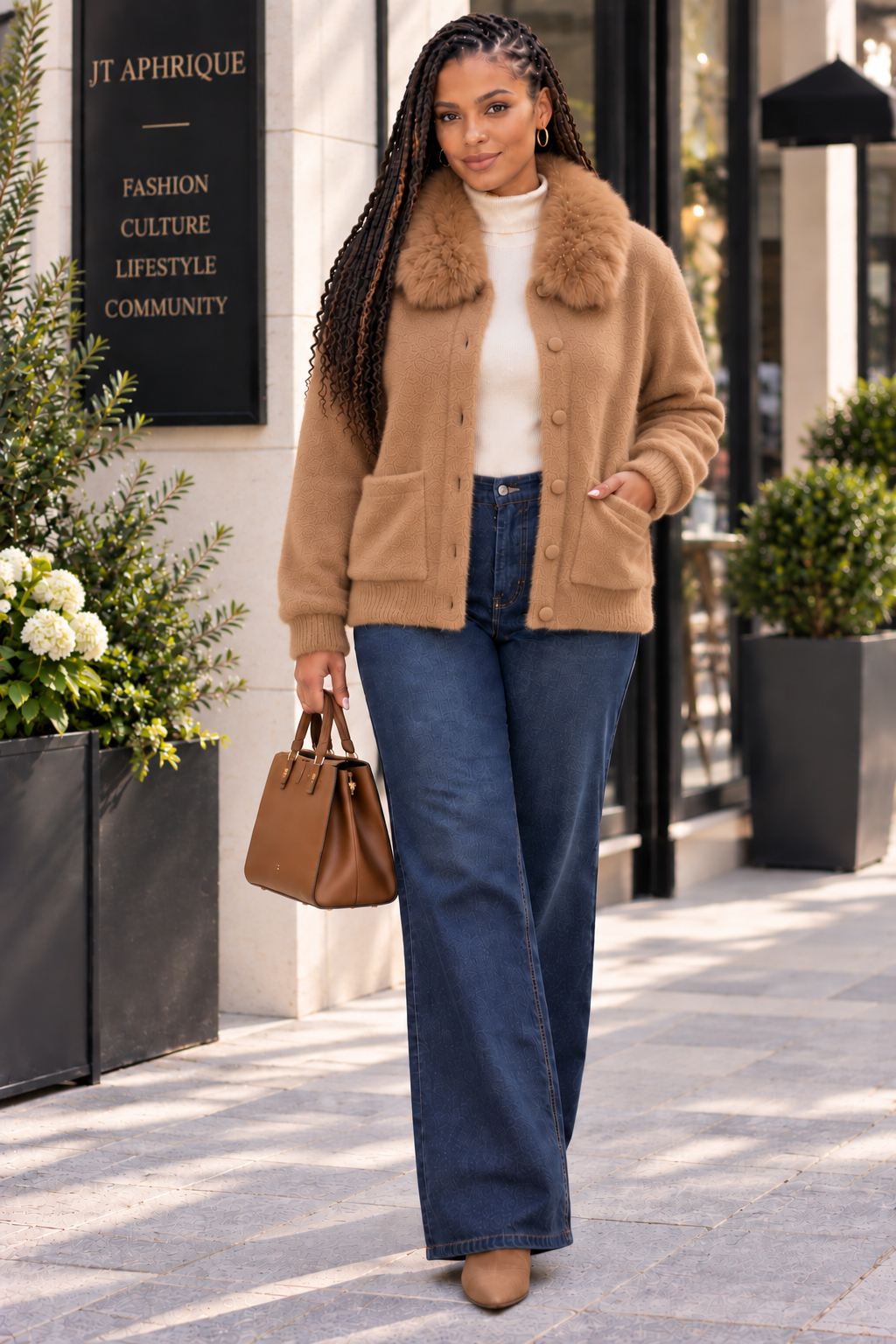 Elegant Women’s Oversized Gold Button Top