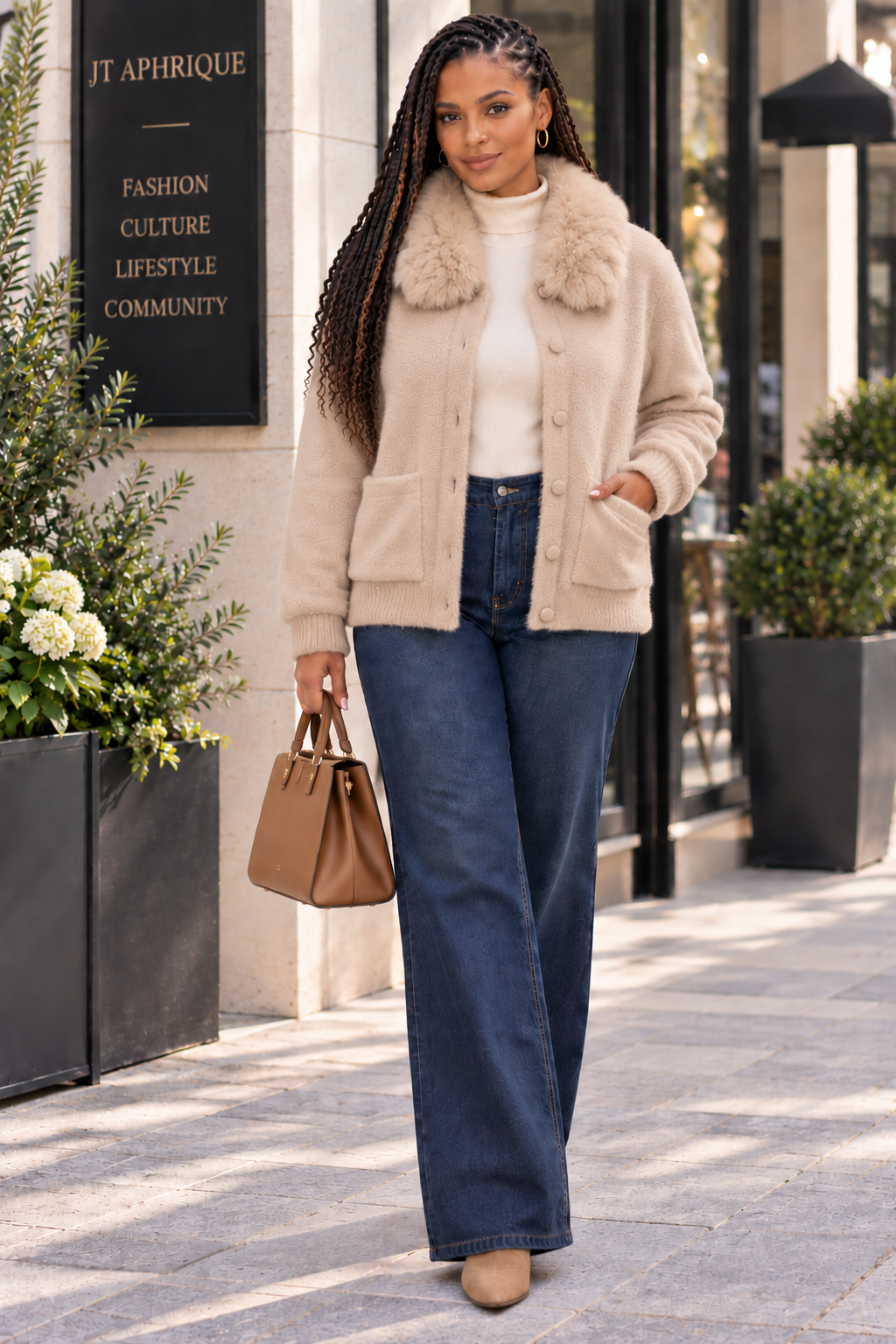 Elegant Women’s Oversized Gold Button Top