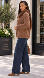 Elegant Women’s Oversized Gold Button Top