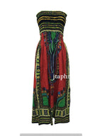 Convertible Dashiki Midi Dress or Maxi Skirt