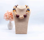 Oratilwe Earthy Big Beaded Shelled Necklace