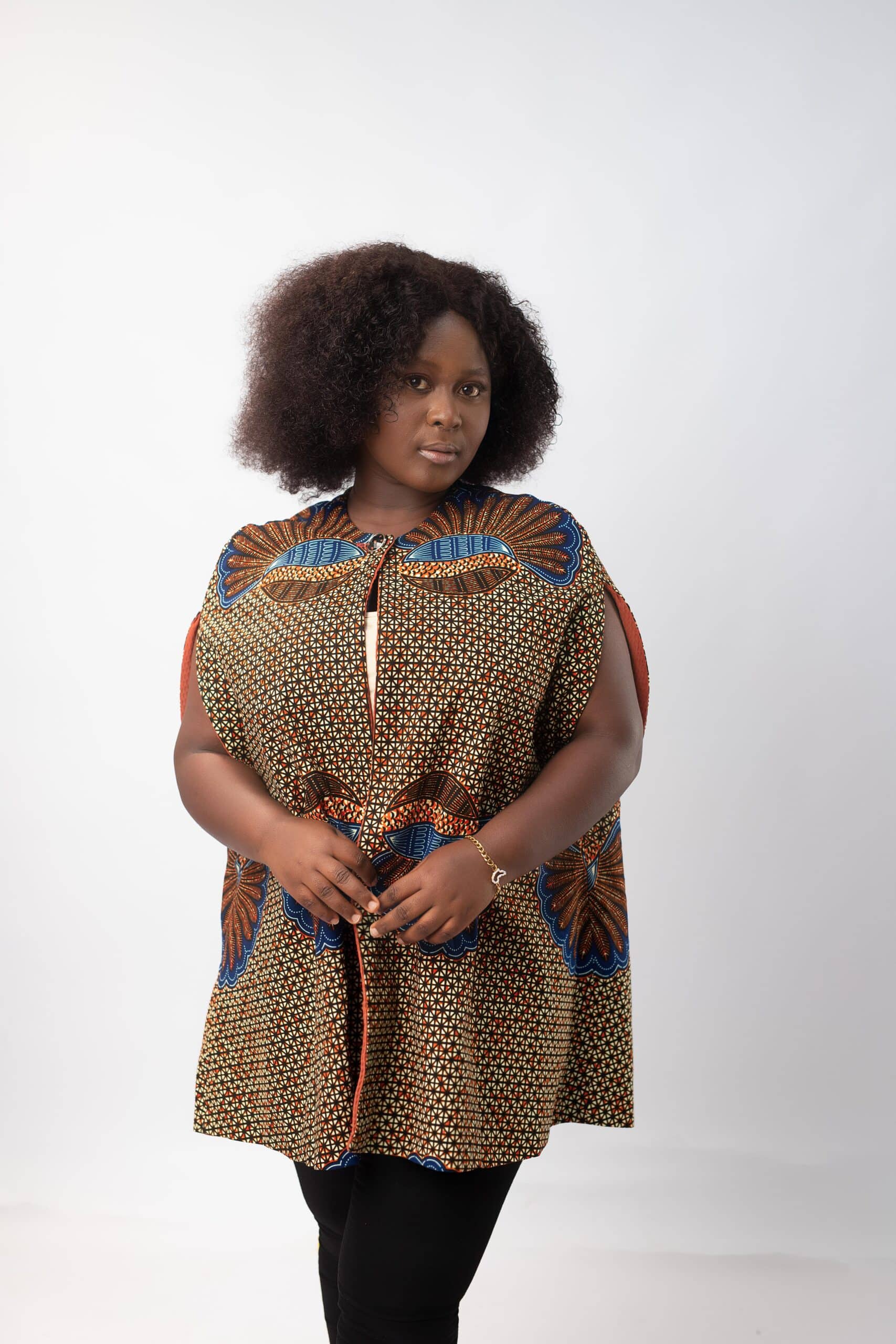 Ina Ankara Cape Style Coat