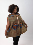 Ina Ankara Cape Style Coat