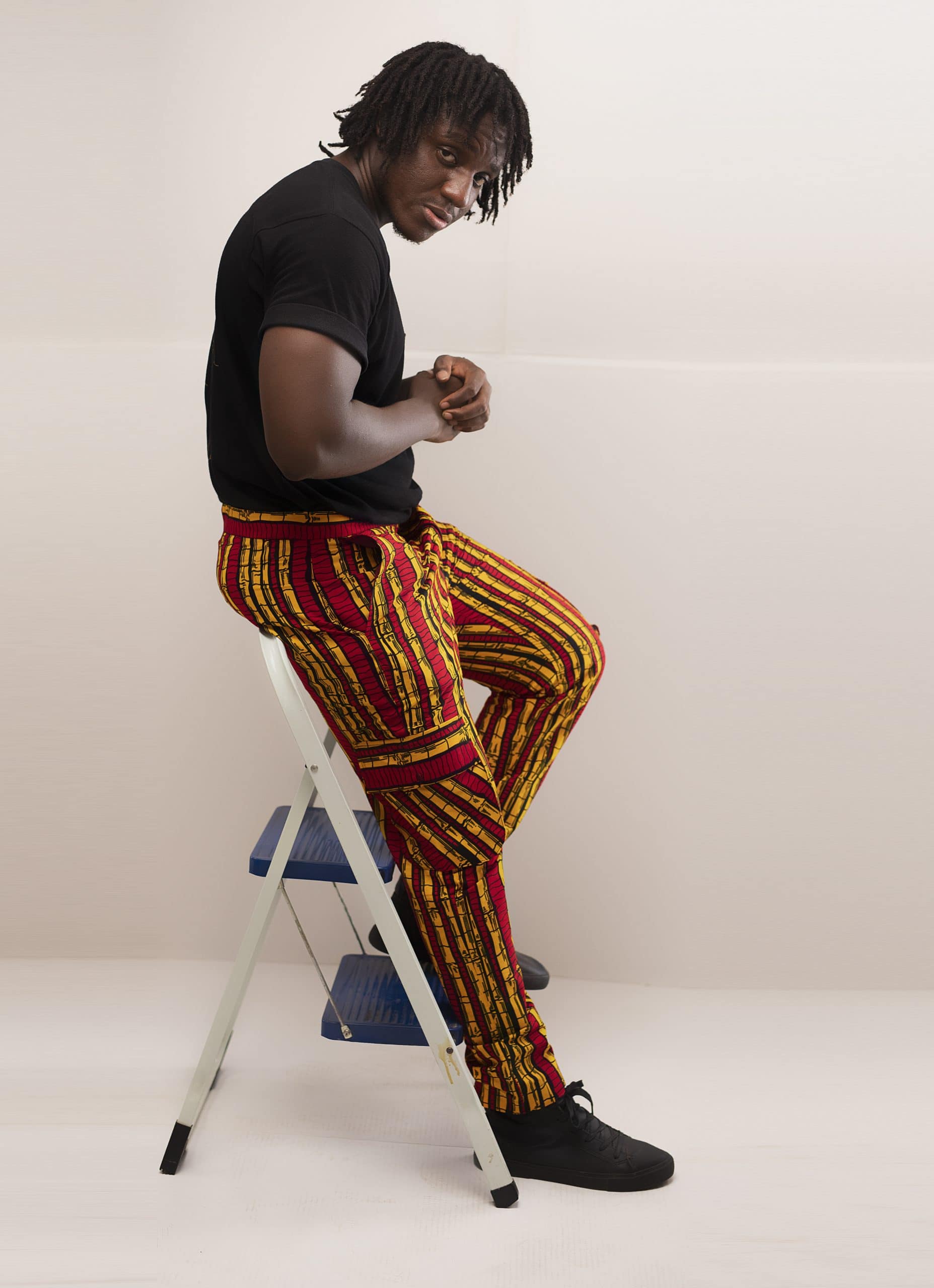 Shani African Print Combat Trousers
