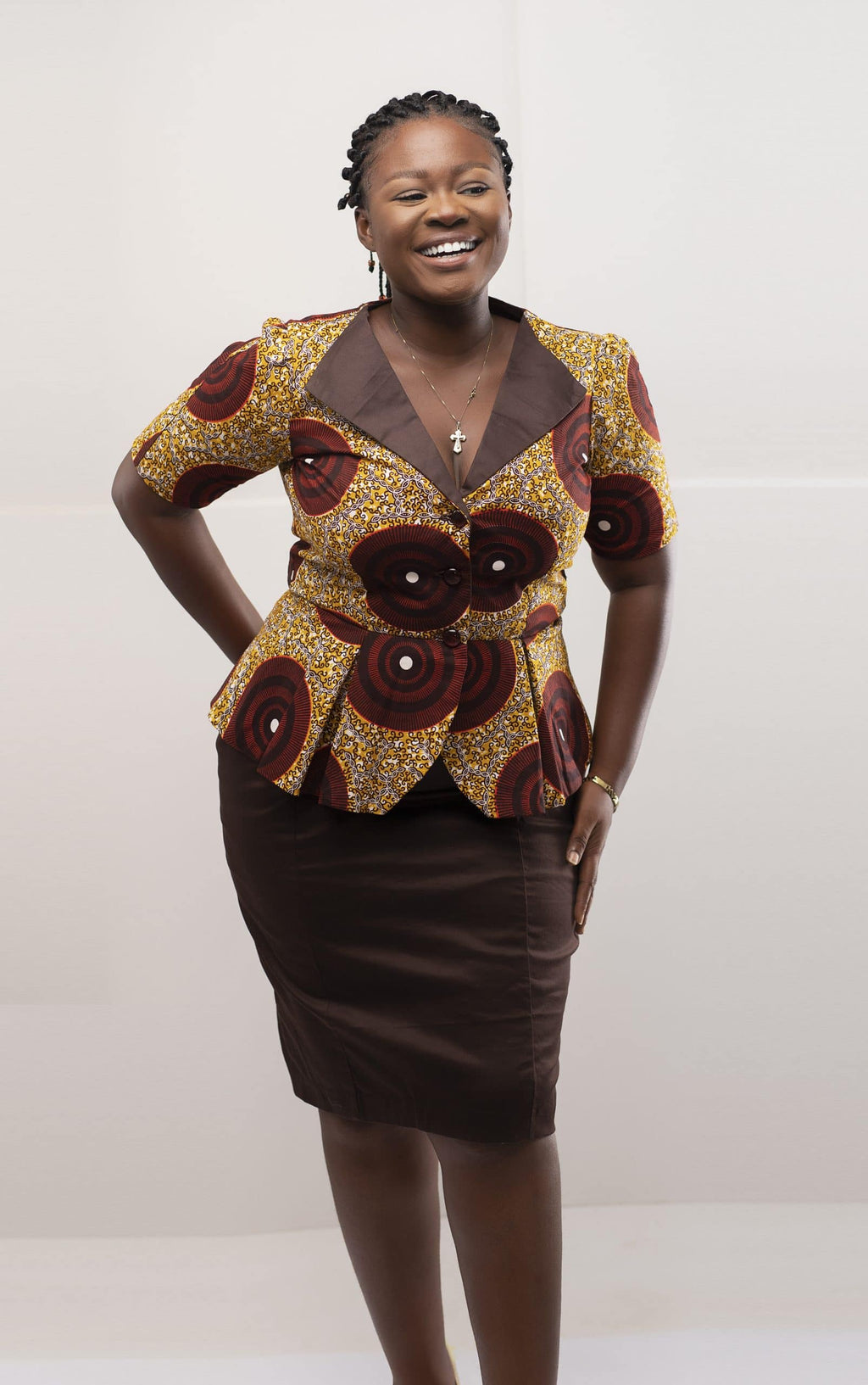 Afia African Two-Piece Skirt Set