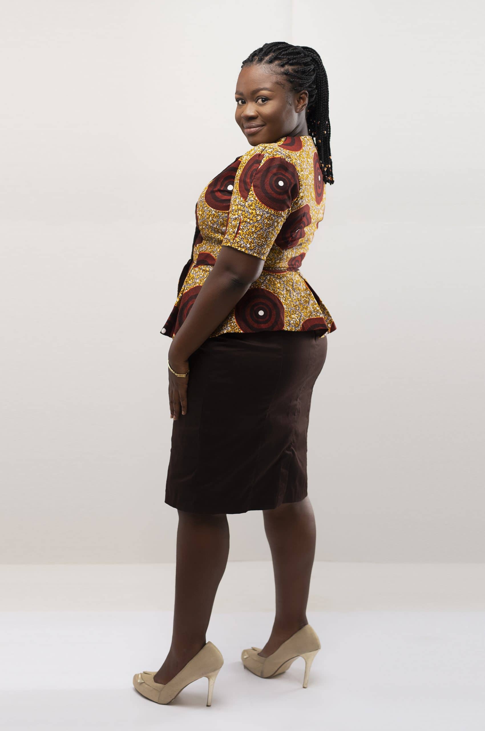 Afia African Two-Piece Skirt Set