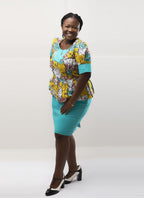 Ajo African Two-Piece Skirt Set