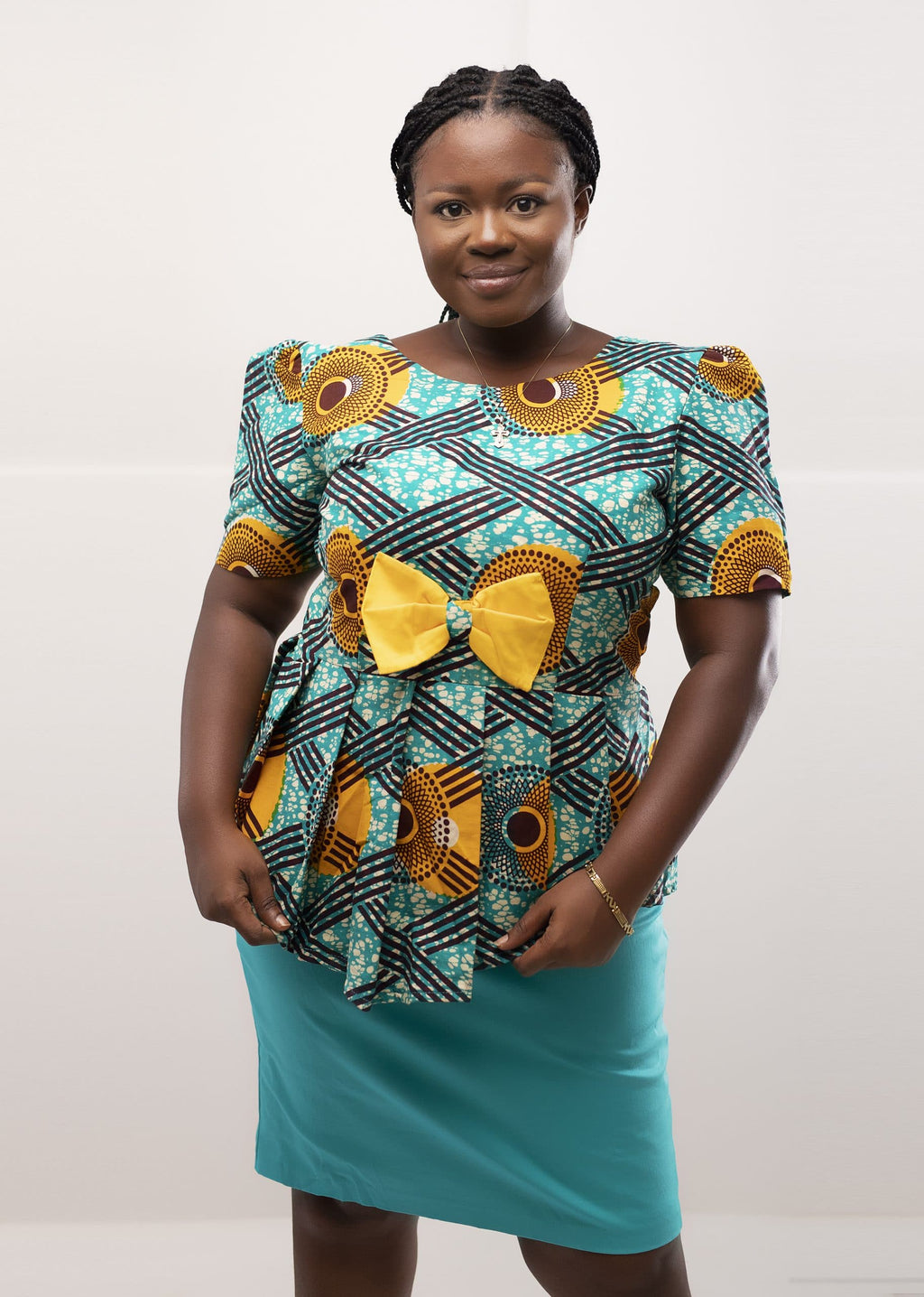 Abina Peplum Two-Piece Skirt Setj
