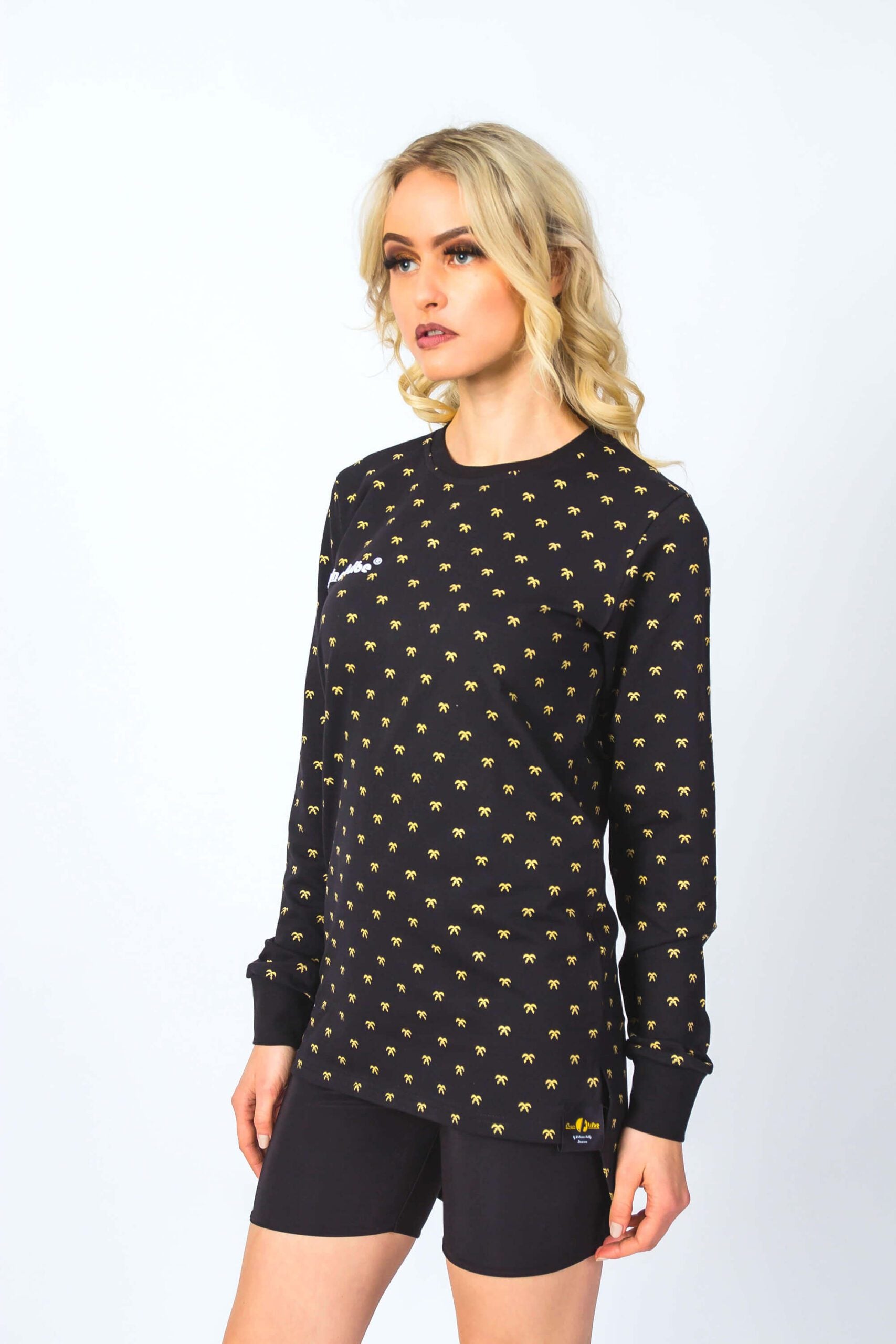 Royal Gold Dust Full length Back Zipper Women Jumper Top
