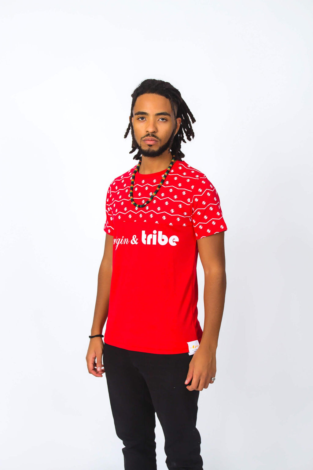 Ultimate Origin and Tribe Supreme Wave Bold Red Men Tee