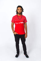 Ultimate Origin and Tribe Supreme Wave Bold Red Men Tee