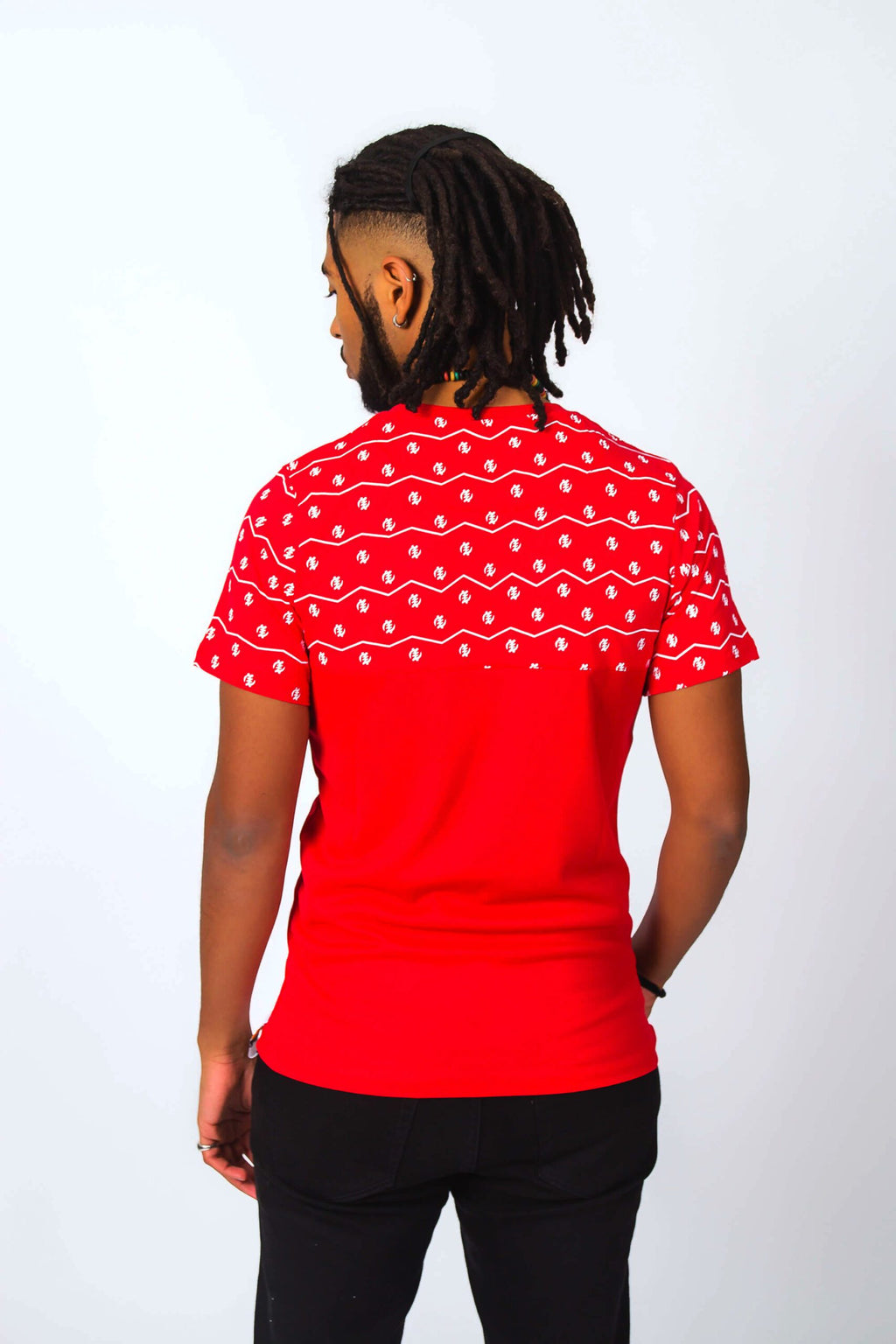 Ultimate Origin and Tribe Supreme Wave Bold Red Men Tee