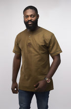 Morathi Slim Fit Embroidered African Shirt
