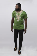 Makalo Slim Fit Embroidered African Shirt