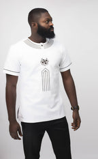Mikaili Slim Fit Embroidered African Shirt