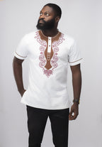 Malomo Slim Fit Embroidered African Shirt