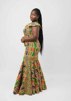 Kadiatou Kente African Silhouette Dress