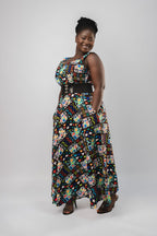 Mchumba Multi Pattern Ankara Dress