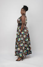 Mchumba Multi Pattern Ankara Dress