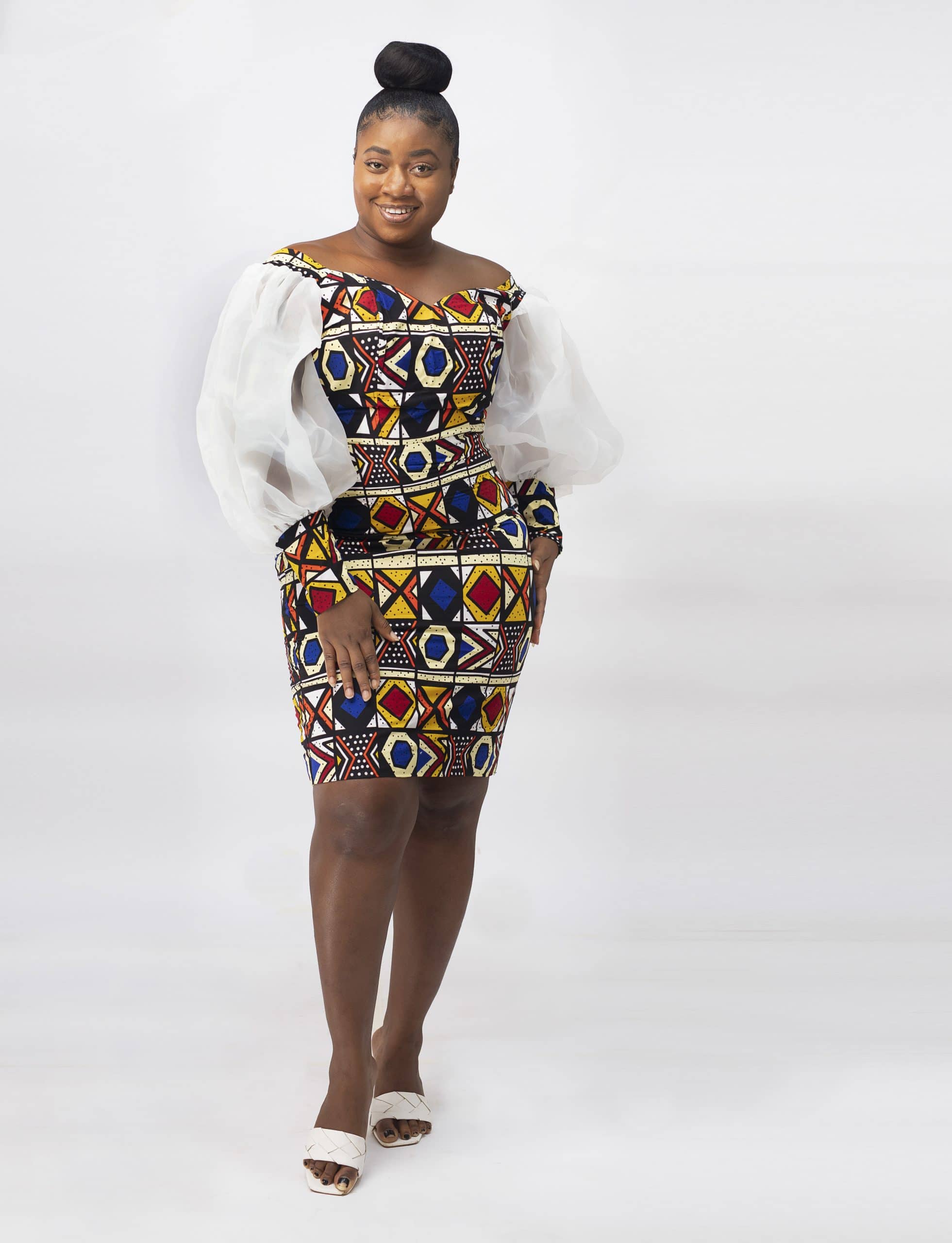 Kehinde Illusion Bodycon Elegant Dress