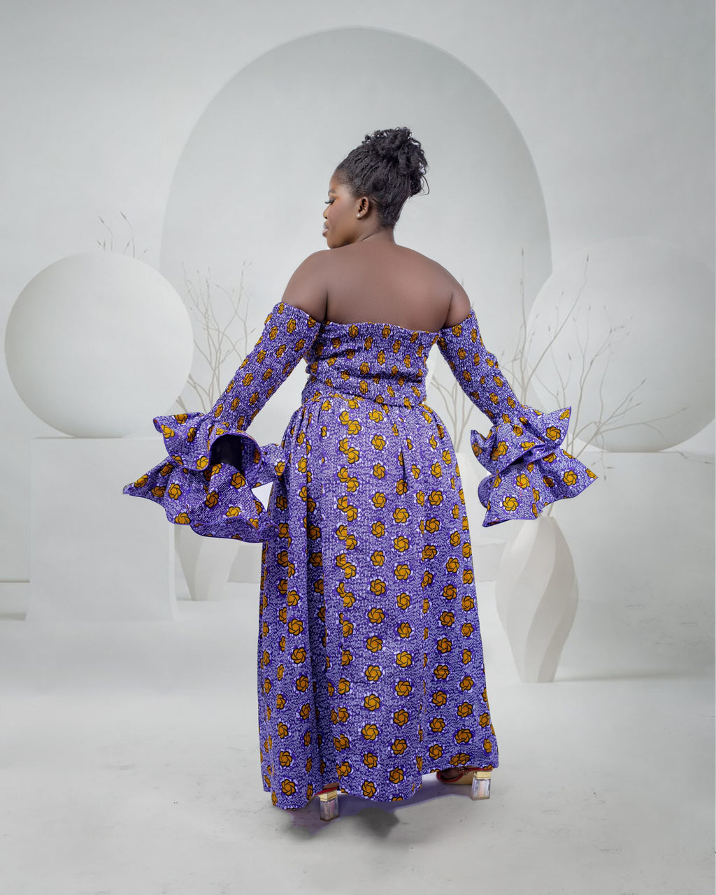 Purple Ankara Dress