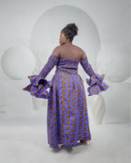 Purple Ankara Dress