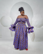 Purple Ankara Dress