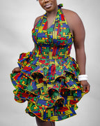 Ankara Knee Dress