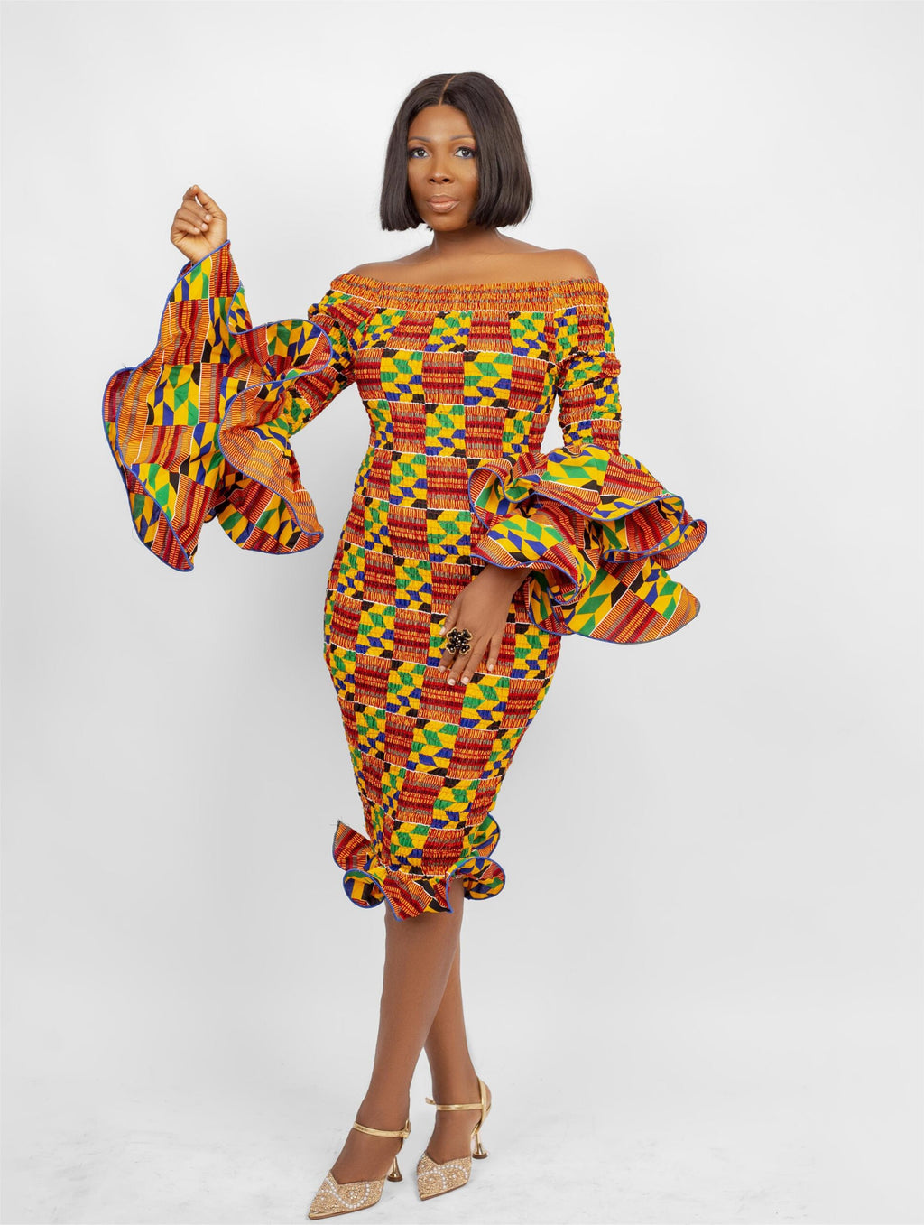 Ankara Body-con Dress