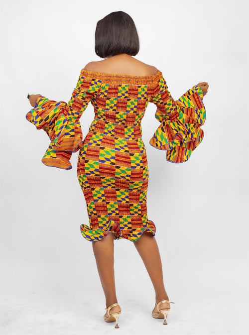 Ankara Body-con Dress