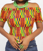 African Print Top - Tira