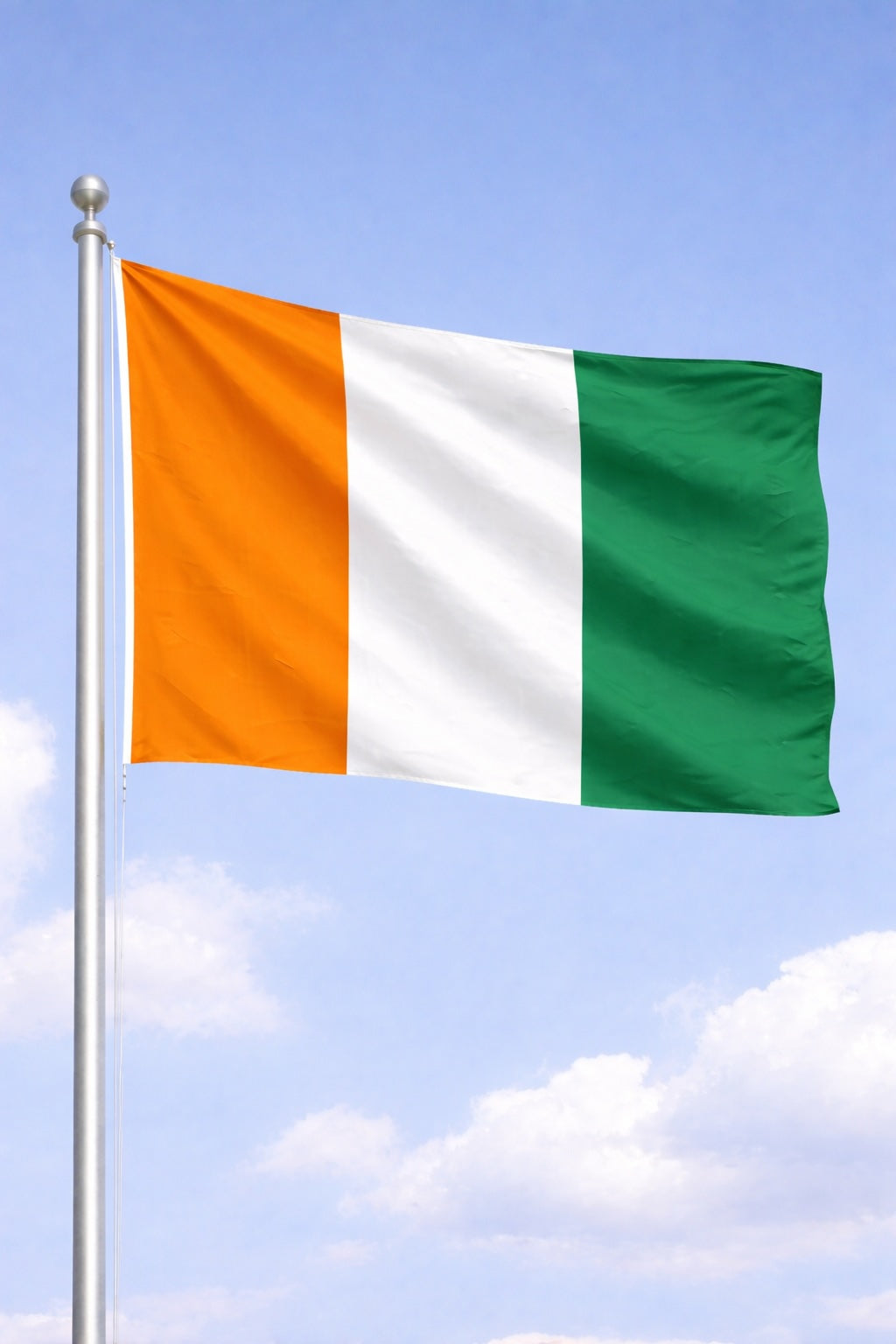 Ivory Coast National Flag – Large, Medium Handheld & Tabletop Mini Flag Options