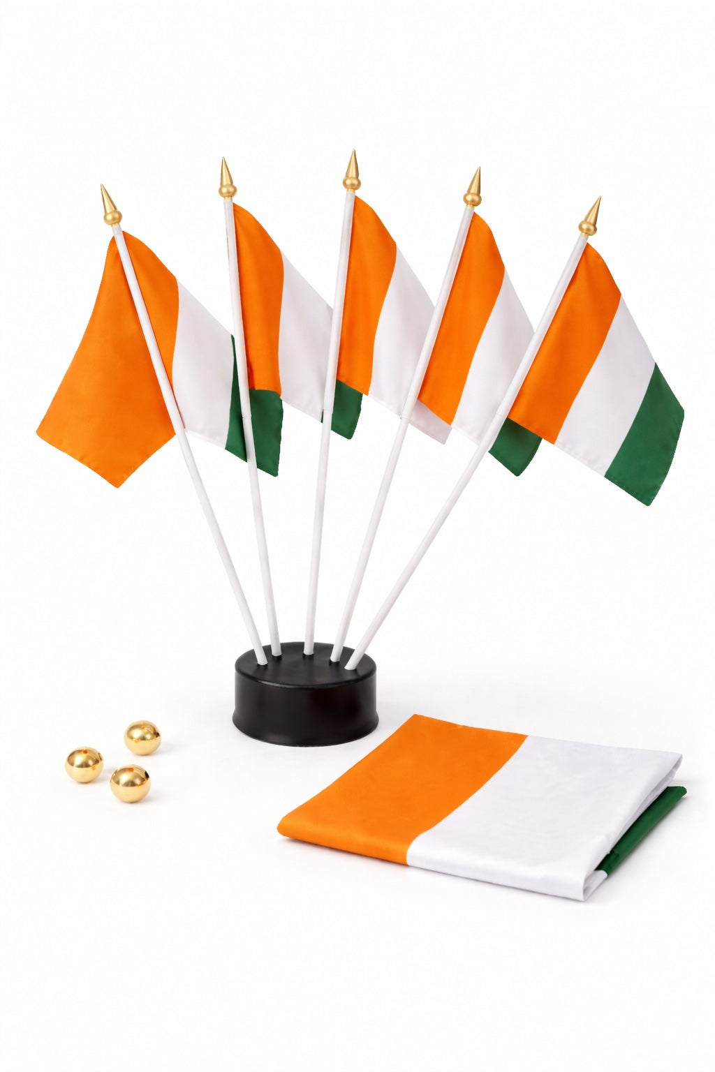 Ivory Coast National Flag – Large, Medium Handheld & Tabletop Mini Flag Options