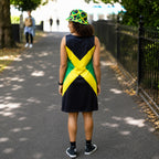 Jamaican Flag Dress | Sleeveless Bodycon Shift Dress